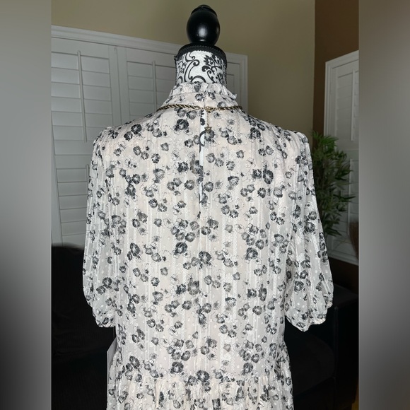 Maison Tara Puff 3/4 Sleeve Dress Size 14 - Picture 5 of 14